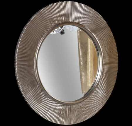 Зеркало круглое 82 см Armadi Art SHINE 528-SL серебро