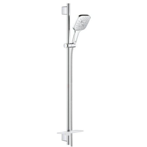 Душевой гарнитур GROHE Rainshower SmartActive 130 Cube, 3 вида струй, хром (26587000)