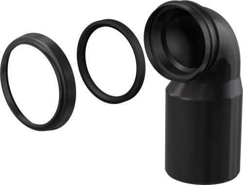 Колено стока комплект DN90/110 ALCAPLAST M906