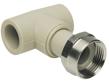Тройник полипропиленовый с накидной гайкой EKOPLASTIK 32х3/4''