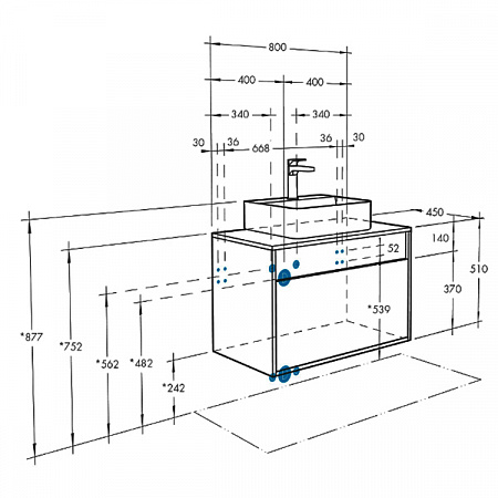  Aquaton Лофт Урбан 450 800 интернет магазин сантехники BATHPOINT