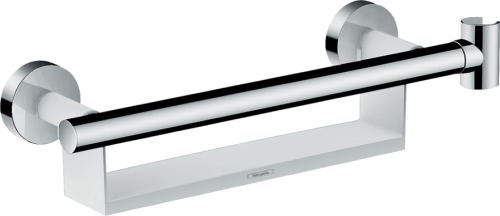 Поручень Hansgrohe Unica 11x40 с полочкой и держателем 26328400