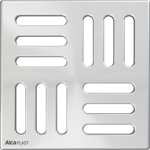 Pешетка 102х102 мм нержавеющая сталь ALCAPLAST MPV004