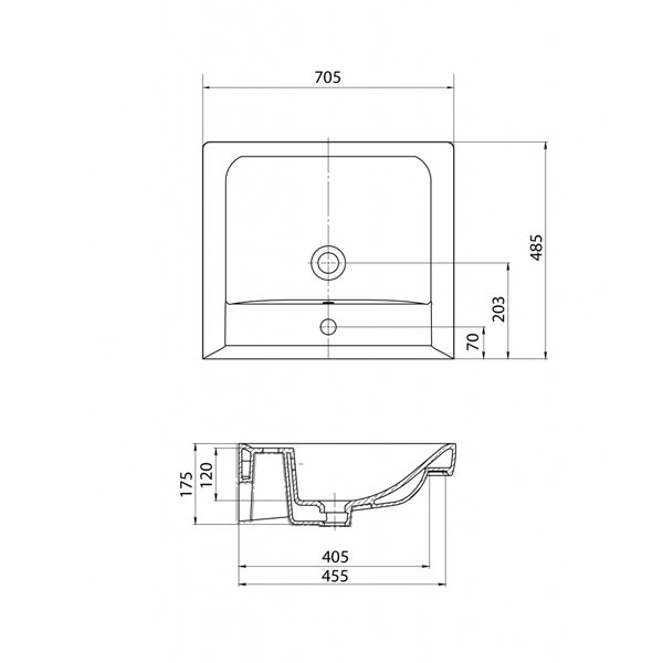 Раковина мебельная Santek Тигода 190 700 интернет магазин сантехники BATHPOINT