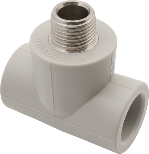 Alcapipe PPR тройник c металлической резьбой наружной 25x1/2"