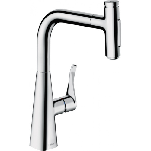 Смеситель для кухни с выдвижным душем Hansgrohe Focus 73817000