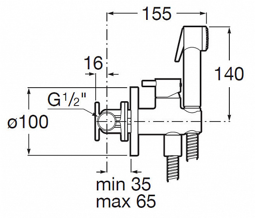 Гигиенический душ Roca Be-Fresh   интернет магазин сантехники BATHPOINT
