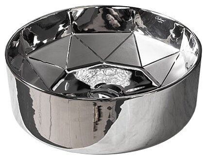 Раковина Armadi Art Грань 40х14 см Серебро 865