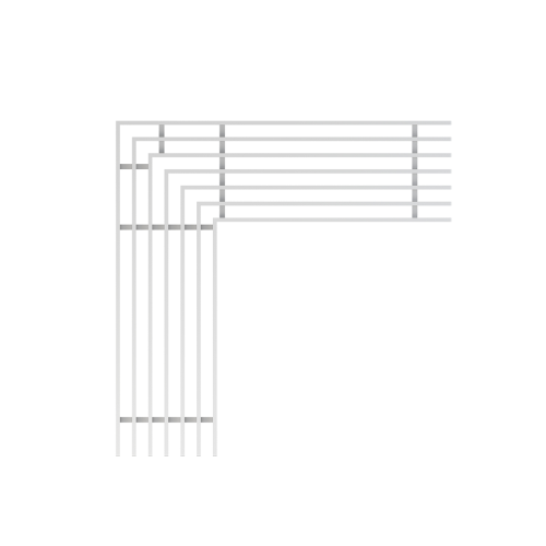 Решетка для дренажного углового желоба 75 мм нержавеющая сталь ALCAPLAST ADZ-R304R
