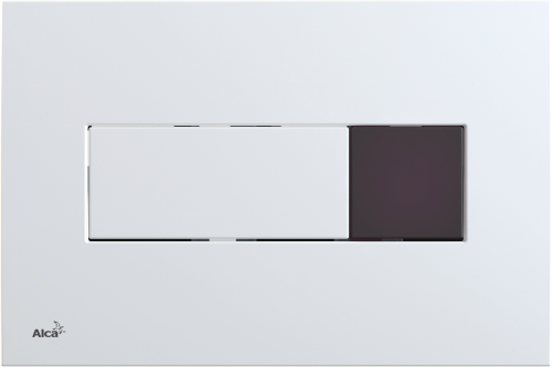 Сенсорная кнопка управления для инсталляции белый (подключение к сети) ALCAPLAST M370S-SLIM