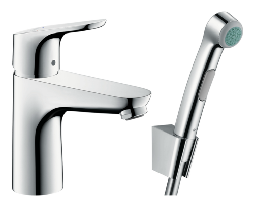Смеситель для умывальника с ручным душем Hansgrohe Focus 31927000