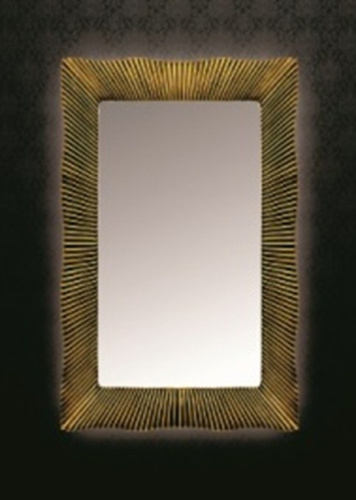 Зеркало с подсветкой 80х120 Armadi Art Soho 521 массив золото