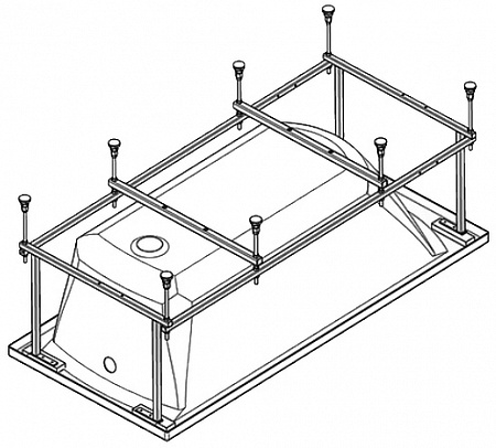 Каркас Santek Тенерифе XL 170x70 для ванны 1WH301986