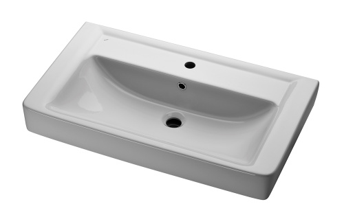 Q, 80 см, мебельный умывальник, керамический