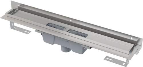 Водоотводящий желоб с гидрозатвором к стенке нержавейка ALCAPLAST APZ1004-950 горизонтальный выпуск DN50