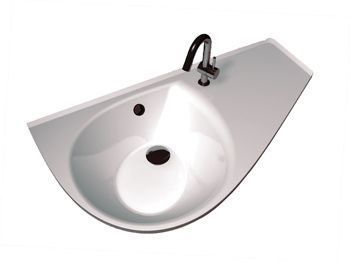 Умывальник подвесной из литого мрамора Ravak Avocado XJ1P1100000 правый