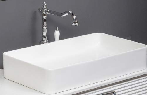 Раковина Керамика прямоугольная белая Armadi Art Vallessi 872