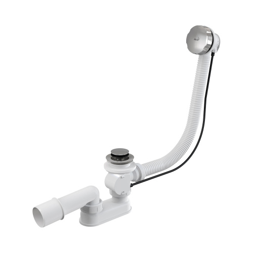 Сифон для ванны автомат комплект металл A55K-80-RU-01