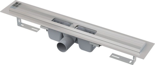 Водоотводящий желоб с порогами и гидрозатвором нержавейка ALCAPLAST APZ1-950 горизонтальный выпуск DN50