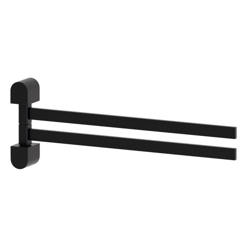 Держатель полотенец поворотный двойной 35 cm (черный) (ARTWELLE)