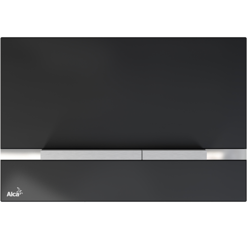 Кнопка управления для инсталляции стекло-черный ALCAPLAST STRIPE-GL1204