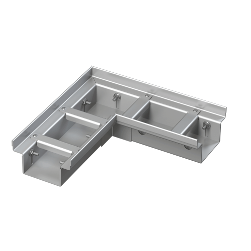 Дренажный угловой желоб 100 мм регулируемый нержавеющая сталь ALCAPLAST ADZ332VR