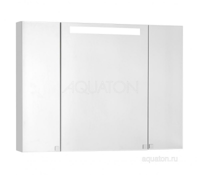 Зеркальный шкаф 120x75 Aquaton Мадрид со светильником 1A113402MA010