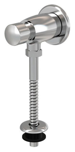 Кнопочный сливной вентиль для писсуара ALCAPLAST ATS001 хром