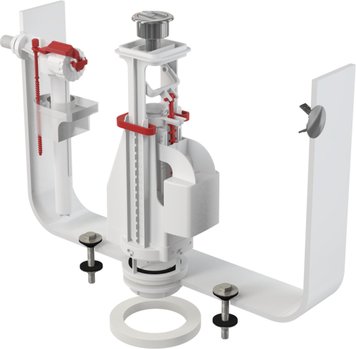 Выпускной комплект с двойной кнопкой ALCAPLAST SA08A 3/8" CHROM