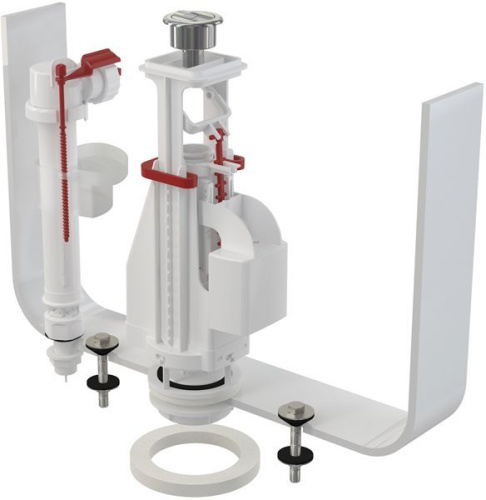 Выпускной комплект с двойной кнопкой ALCAPLAST SA08S 1\2