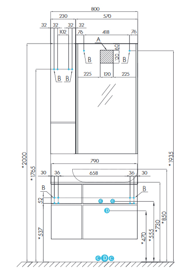 Тумба под раковину Aquaton Мишель  80 интернет магазин сантехники BATHPOINT