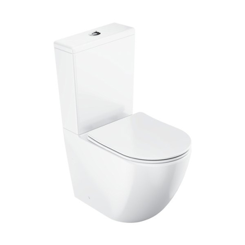 Унитаз-компакт Ravak Optima RimOff (380x605x825) сиденье с микролифтом, белый X01870