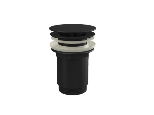 Донный клапан Ravak фиксированный, G 5/4" без перелива, черный матовый X01762