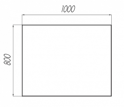 Зеркало Aquaton Брук 2 100 интернет магазин сантехники BATHPOINT