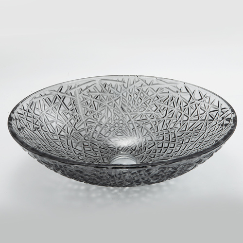 Хрустальная раковина овальная 345*51 Armadi Art 813-B черная