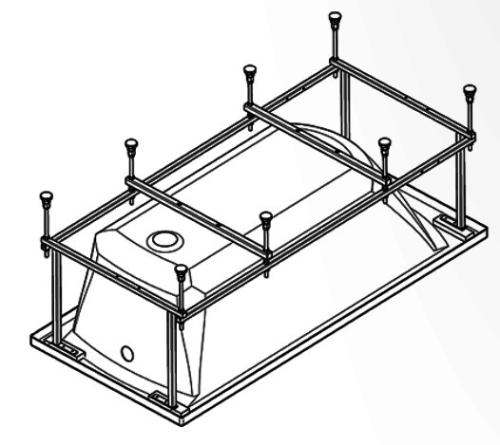Каркас JIKA Floreana 150x75 для ванны 2967500000001