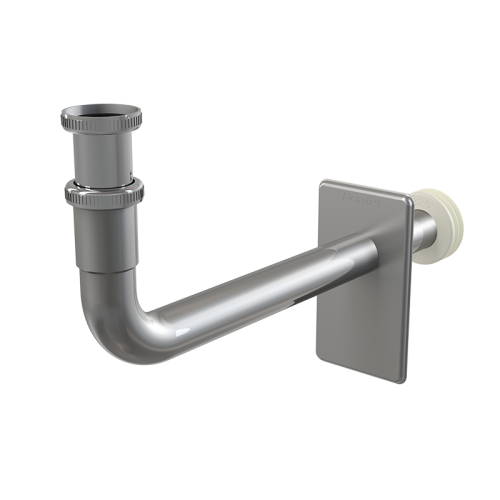 Металлическое колено DN32 с накидной гайкой 5/4" AlcaPlast A438