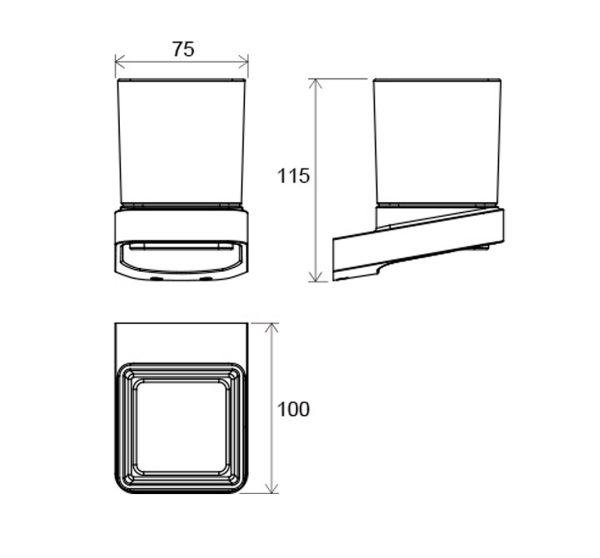 Стакан Ravak 10°  19.5 интернет магазин сантехники BATHPOINT