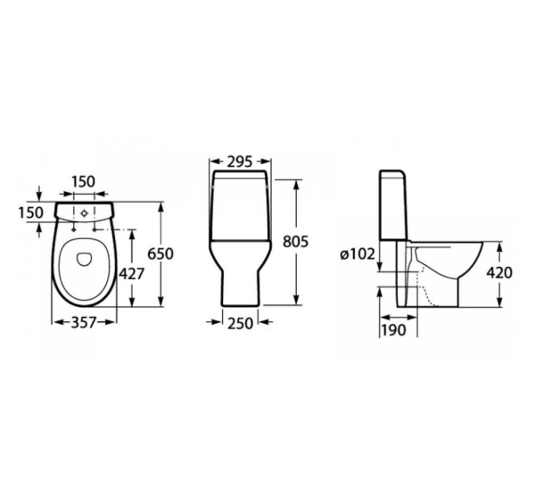 Бачок Roca  150  интернет магазин сантехники BATHPOINT