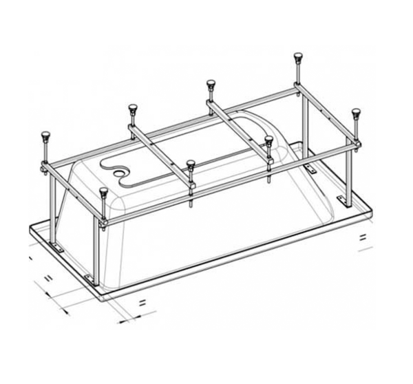 Каркас Jika Floreana 150 75 интернет магазин сантехники BATHPOINT