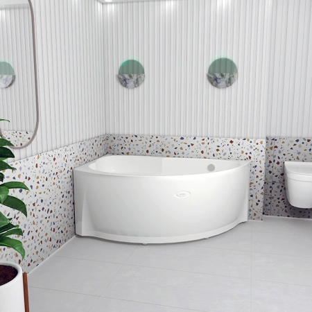 Акриловая ванна Модерна 160х100(левосторонняя), каркас