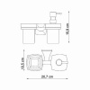 Wern K-2589 Держатель стакана и дозатора интернет магазин сантехники BATHPOINT