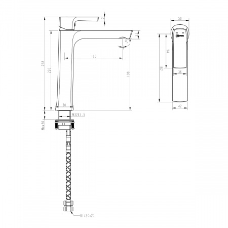 Смеситель Lemark Ursus LM7209BL для раковины интернет магазин сантехники BATHPOINT