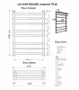 Полотенцесушитель Just Shelf (н.р.1") 80/50  INDIGO интернет магазин сантехники BATHPOINT