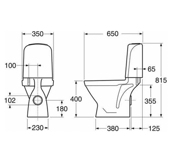 Унитаз  New Nordic 65 35 интернет магазин сантехники BATHPOINT