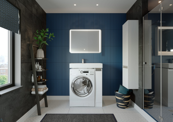 Тумба под раковину Aquaton Лондри 49.6 18 интернет магазин сантехники BATHPOINT