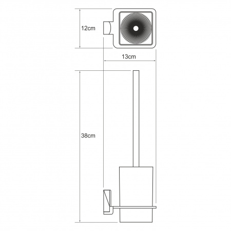Leine K-5027WHITE Щетка для унитаза подвесная интернет магазин сантехники BATHPOINT