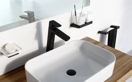 TD 200.20 Держатель с мыльницей, черный интернет магазин сантехники BATHPOINT