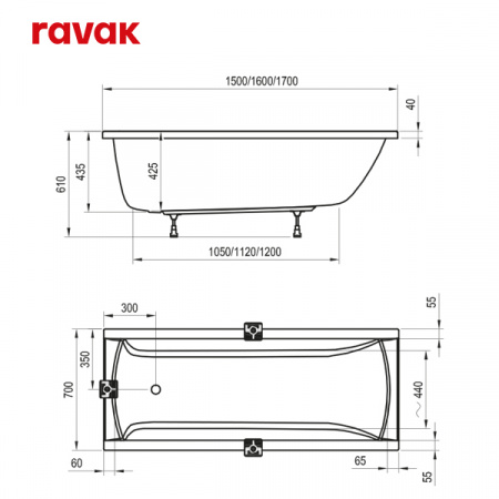 SET CLASSIC 150x70 интернет магазин сантехники BATHPOINT