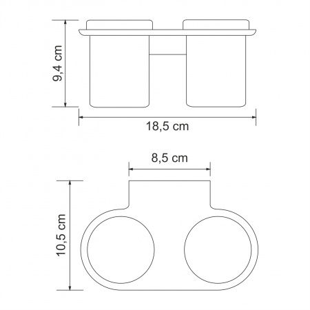 Kammel K-8328D Подстаканник двойной интернет магазин сантехники BATHPOINT